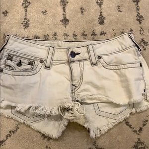 True religion daisy duke shorts-grey woman’s 31